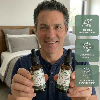 Truroot® GutCleanse 2-Step Parasite Cleanse Kit - Natural Herbal Detox for a Cleaner, Healthier Gut
